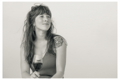 red wine, blue sky and a smile